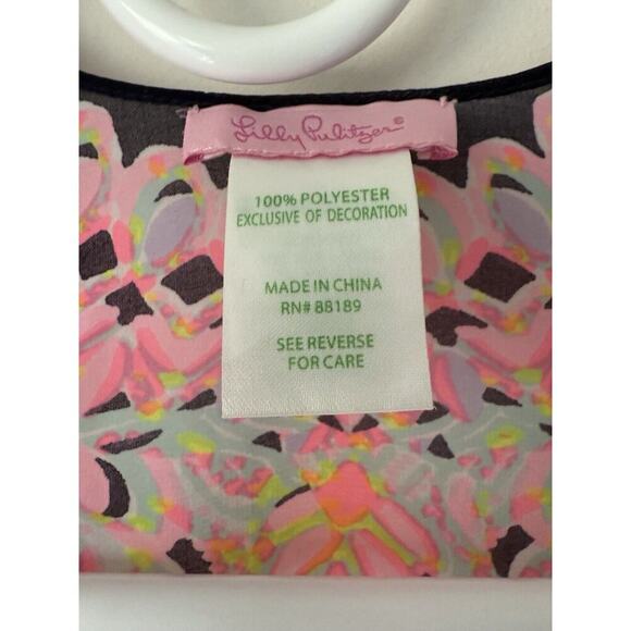 Sold Lilly Pulitzer Gauze Beach Coverup Tunic Top Open Front Boho Floral​ - Picture 4 of 8